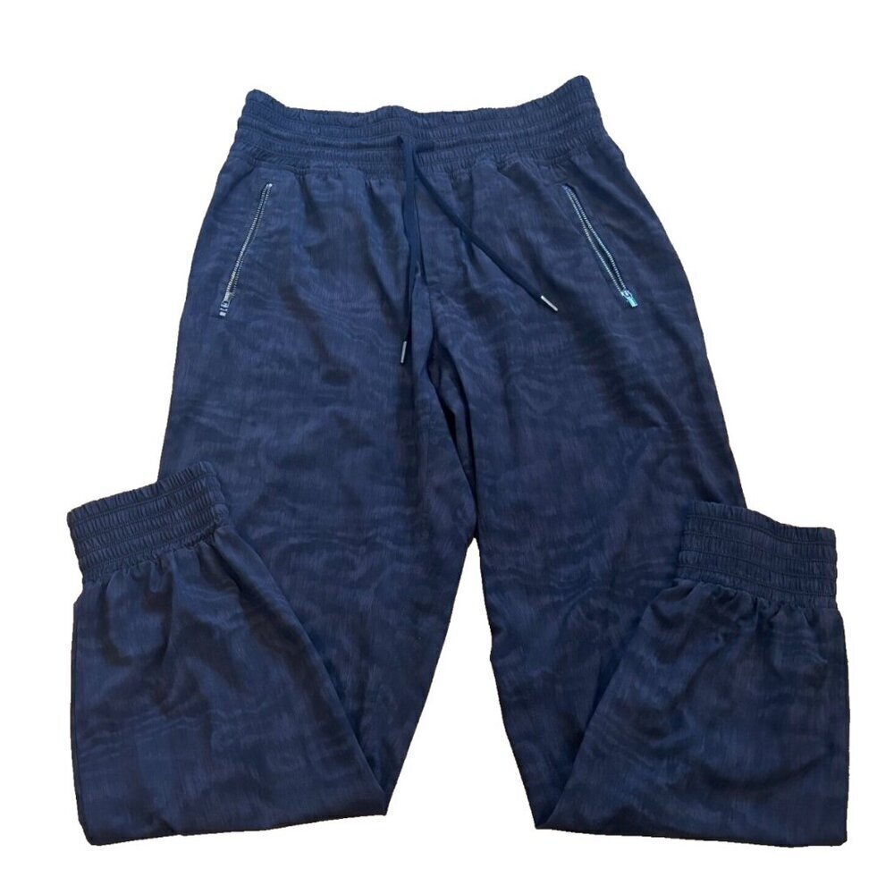 Athleta Camden Printed Joggers Lightweight Stretch w/ Zipper Pockets Womens Sz 4 - Picture 2 of 5
